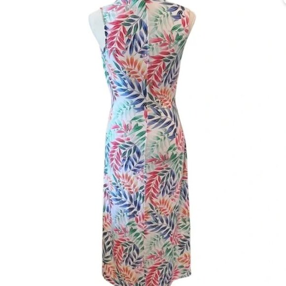 Tommy Bahama Colorful Faux Wrap Full Length Palm Print Maxi Dress XS - Picture 3 of 4